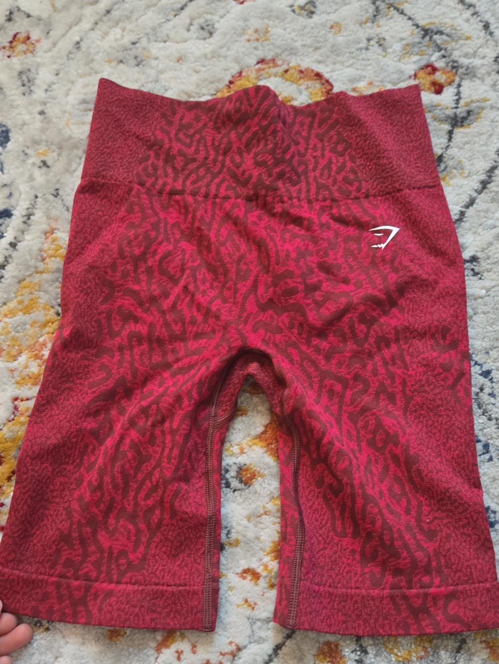 Gymshark Red Leopard-Print High Waist Leggings